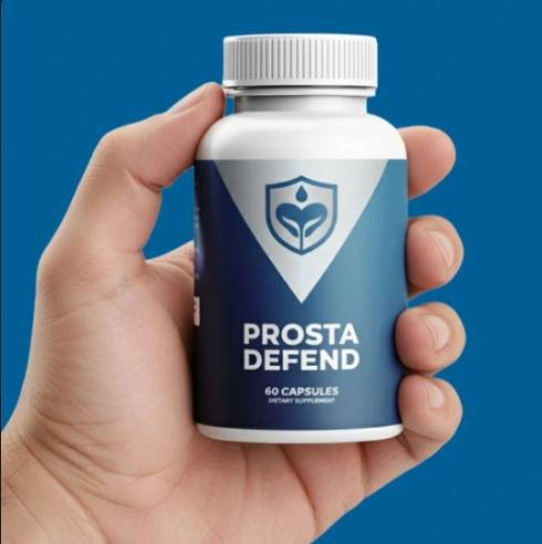 Infographic explaining Prosta Defend natural ingredients helping support prostate health, restful sleep, and male vitality