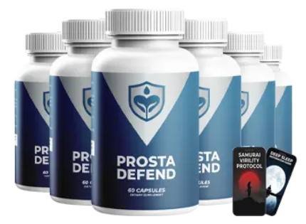 Final product image of Prosta Defend natural supplement supporting healthy prostate function
